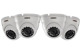 2K SuperHD Weatherproof Night-Vision Dome Security Camera (4-pack)