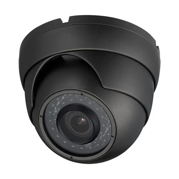 2MP HD TVI 1080P Armored Dome Camera Vari-focal, motorized zoom, Grey