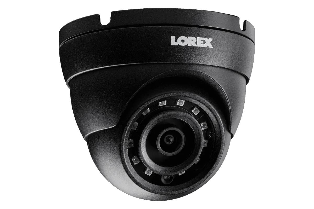 4MP Metal Dome Camera with 150FT Color Night Vision-Black