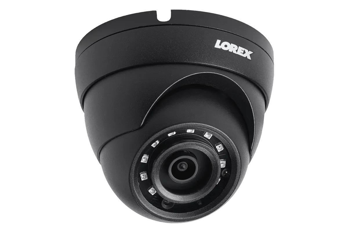 4MP Metal Dome Camera with 150FT Color Night Vision-Black