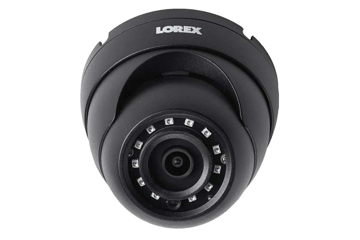 4MP Metal Dome Camera with 150FT Color Night Vision-Black