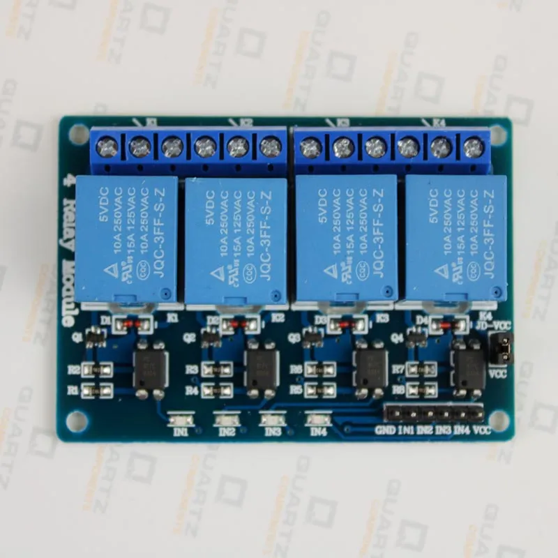 5V/3.3V Four Channel 10A Isolated Relay Module - 4 channel relay module