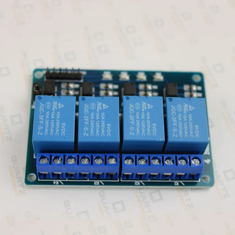 5V/3.3V Four Channel 10A Isolated Relay Module - 4 channel relay module