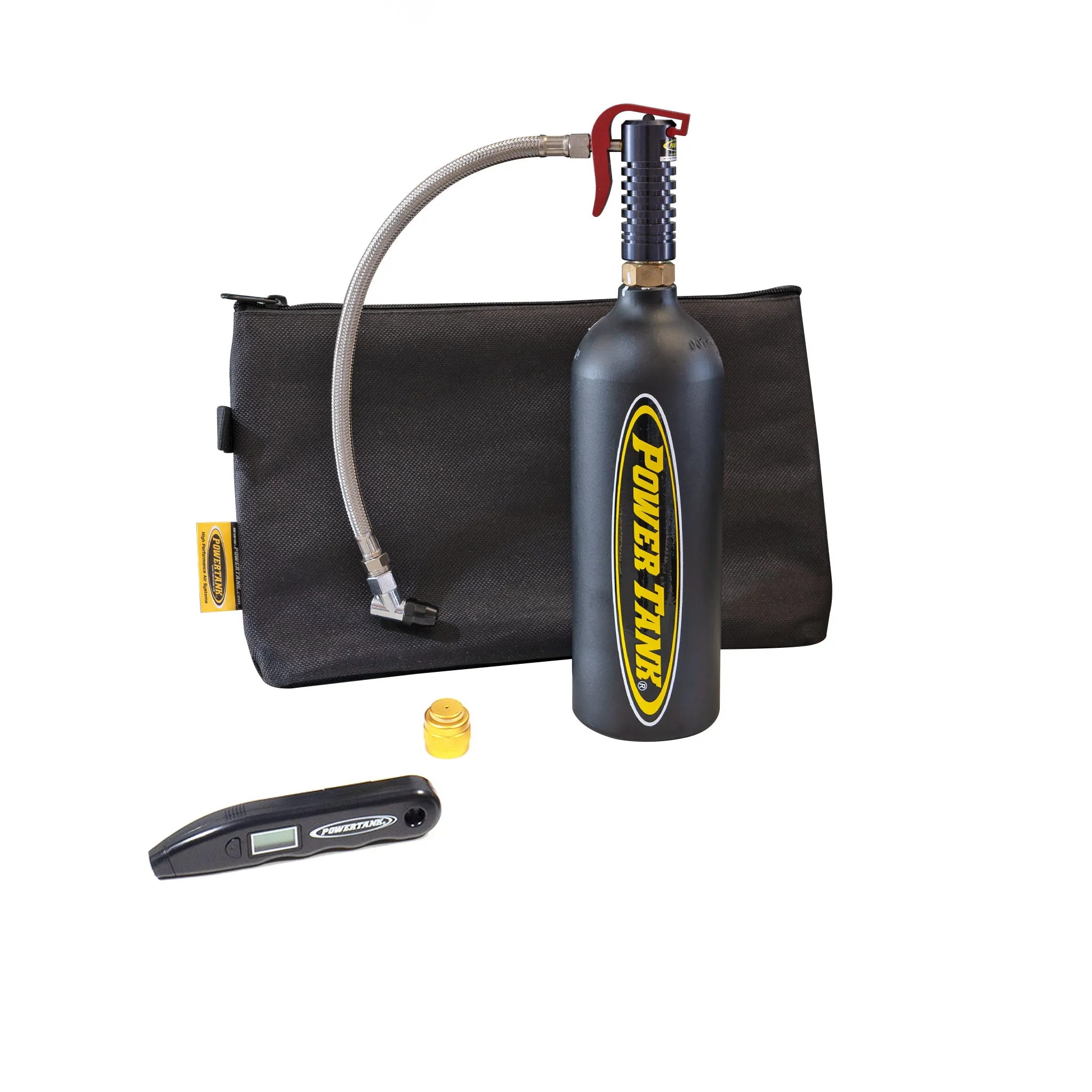 All-in-One Tire Repair Kit with Mini Power Tank CO2 Air Source