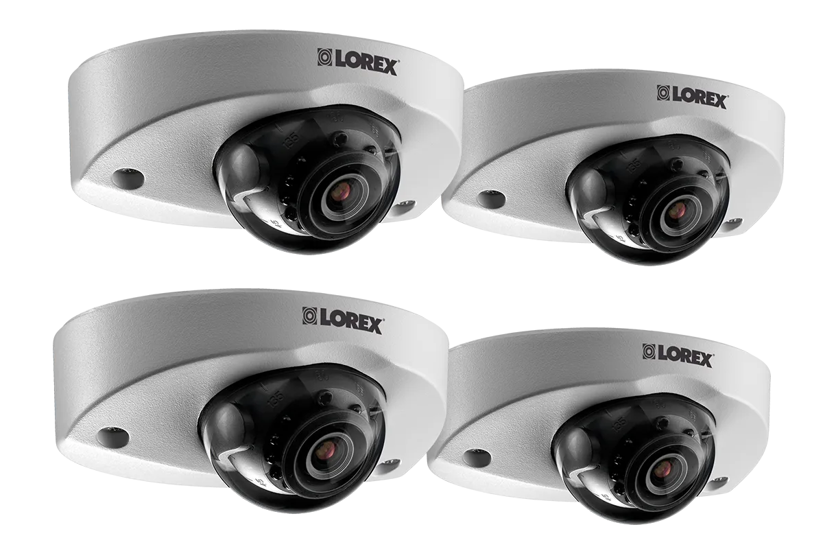 Audio-Enabled HD 1080p Dome Security Camera (4-pack)