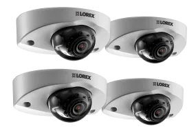 Audio-Enabled HD 1080p Dome Security Camera (4-pack)