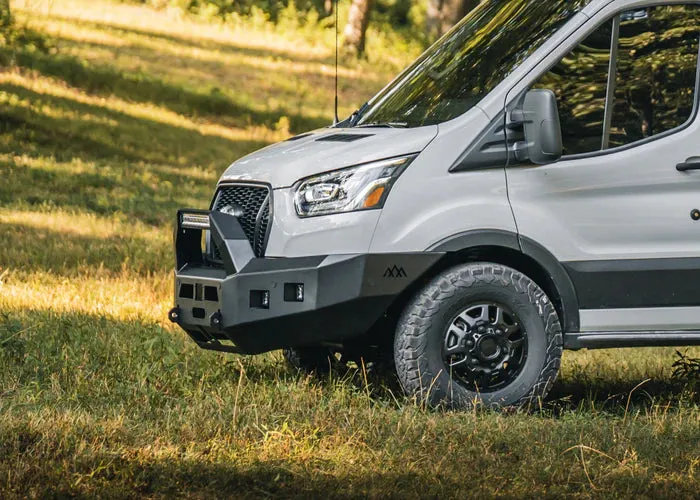 Backwoods Adventure Mods Ford Transit 2020  Front Bumper With Bull Bar