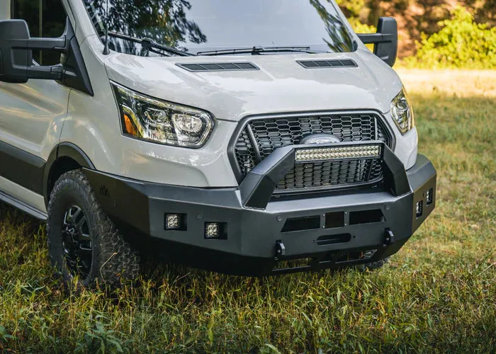 Backwoods Adventure Mods Ford Transit 2020  Front Bumper With Bull Bar