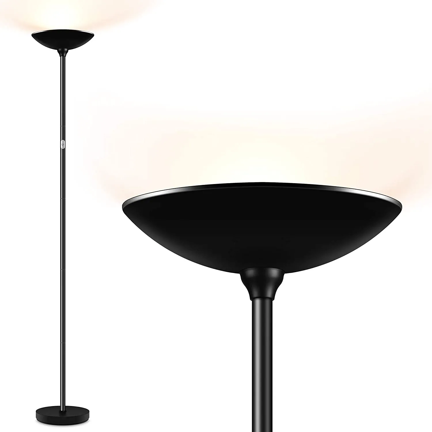 BoostArea Floor Lamp 20W Torchiere LED Floor Lamp 2000LM