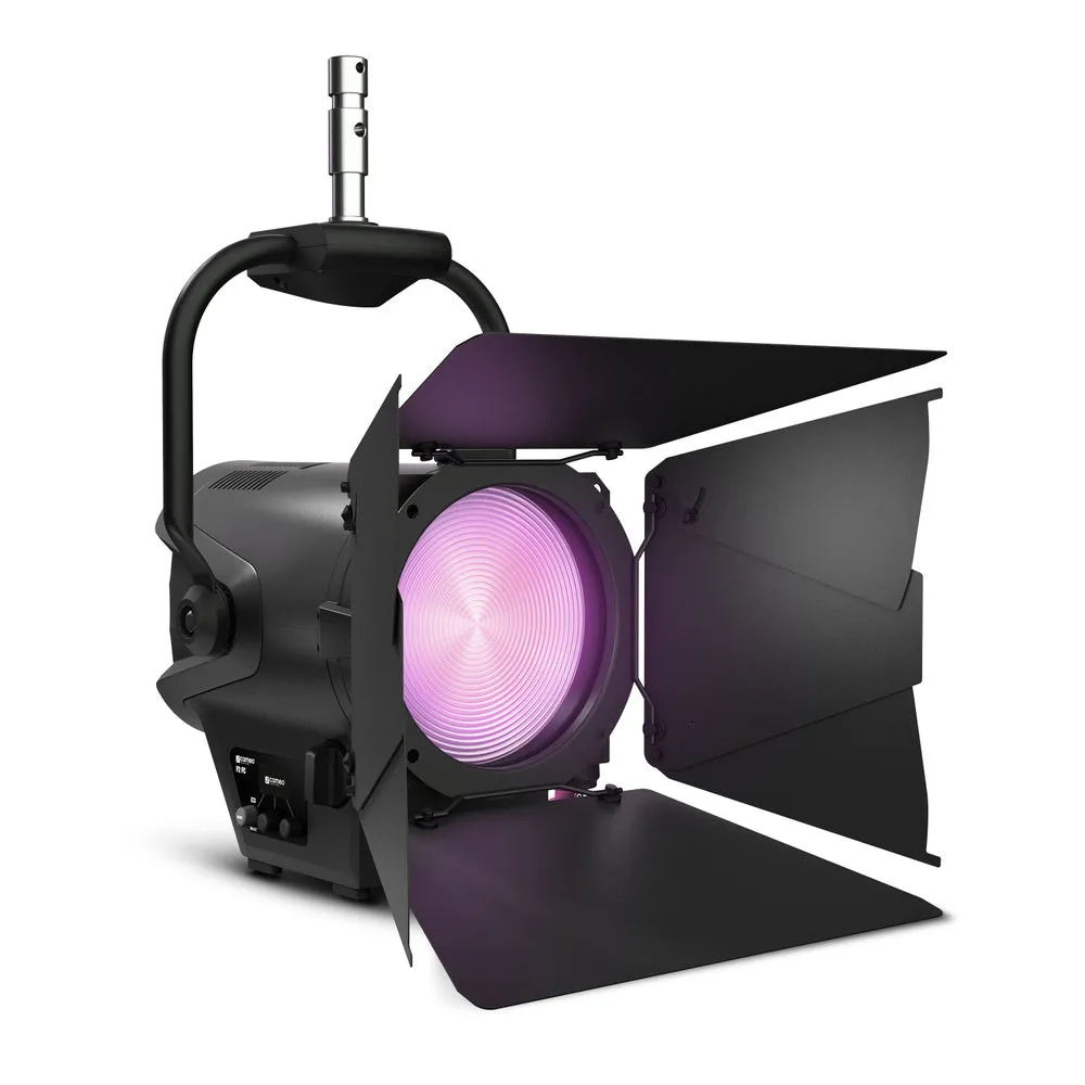 Cameo Pro CLF2FCPO Professional Pole-Operated Fresnel Full Color - Includes Barndoor and Gel Frame (RGBW)