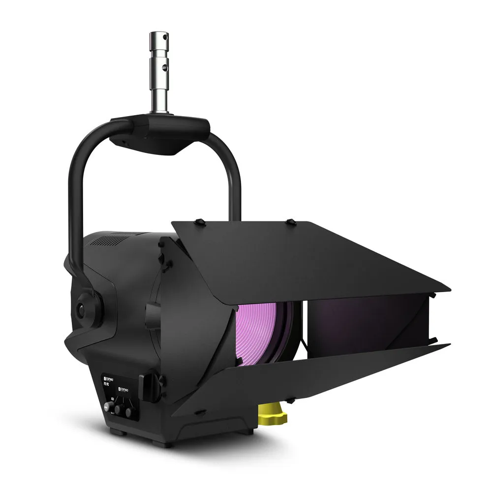 Cameo Pro CLF2FCPO Professional Pole-Operated Fresnel Full Color - Includes Barndoor and Gel Frame (RGBW)