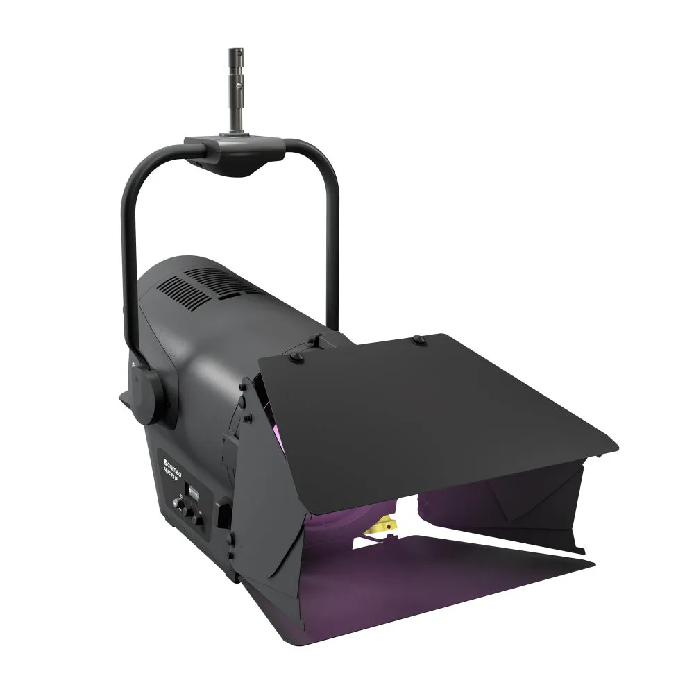 Cameo Pro CLF4FCPOIP Professional Pole-Operated IP65 Fresnel Full Color - Includes Barndoor and Gel Frame (RGBW)