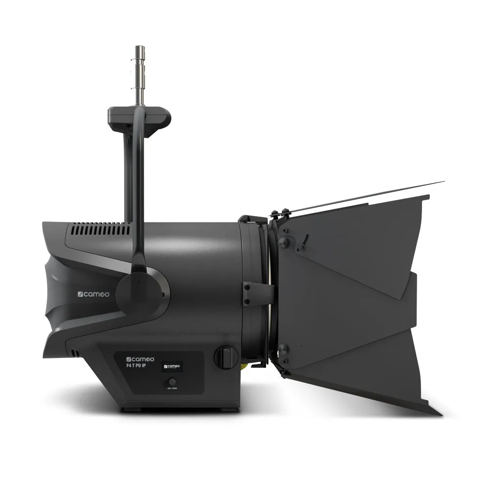 Cameo Pro CLF4TPOIP Professional Pole-Operated IP65 Fresnel - Includes Barndoor and Gel Frame (White Tungsten)