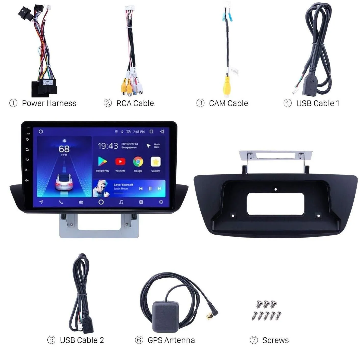 Car Dealz 10.2 Android 10.0 Mazda BT-50 2012-2018 In Dash Plus OEM Fascia