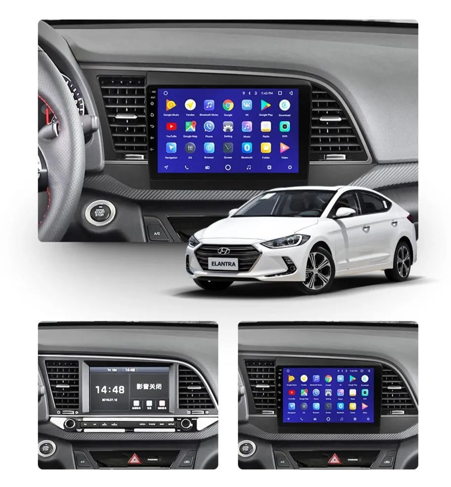 Car Dealz 10.2" Android 10.0 Hyundai Elantra 6 2015-2018 w CAM In Dash Plus OEM Fascia