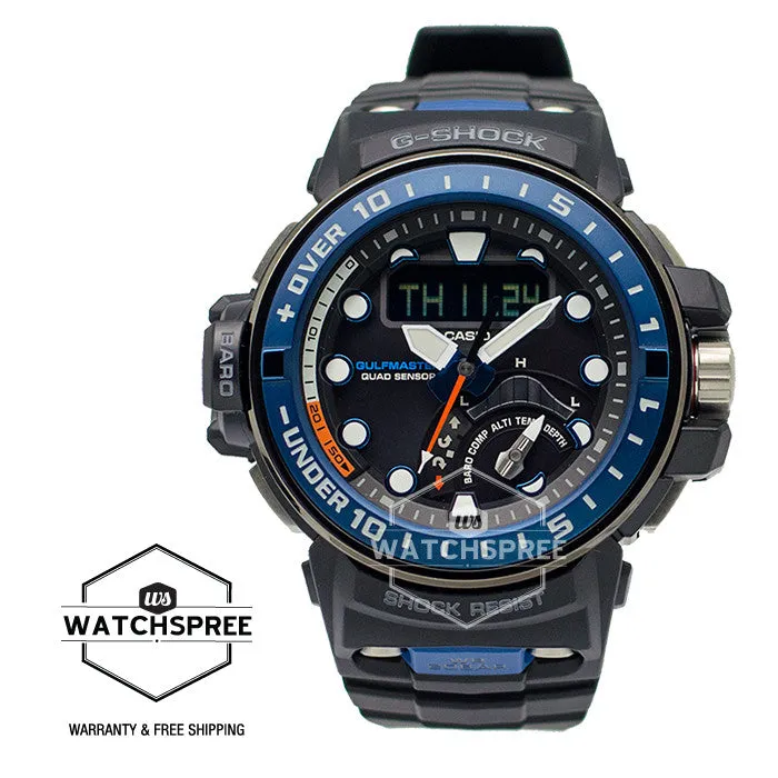 Casio G-Shock Gulfmaster Series Black Resin Strap Watch GWNQ1000-1A