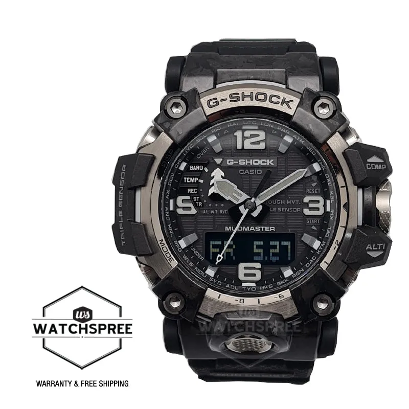 Casio G-Shock Mudmaster Mud Resistance   Triple Sensor Black Resin Strap Watch GWG2000-1A1 GWG-2000-1A1