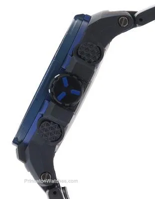 Casio Mens Solar Atomic Triple Sensor Pro Trek - Blue Bezel - Black Bracelet