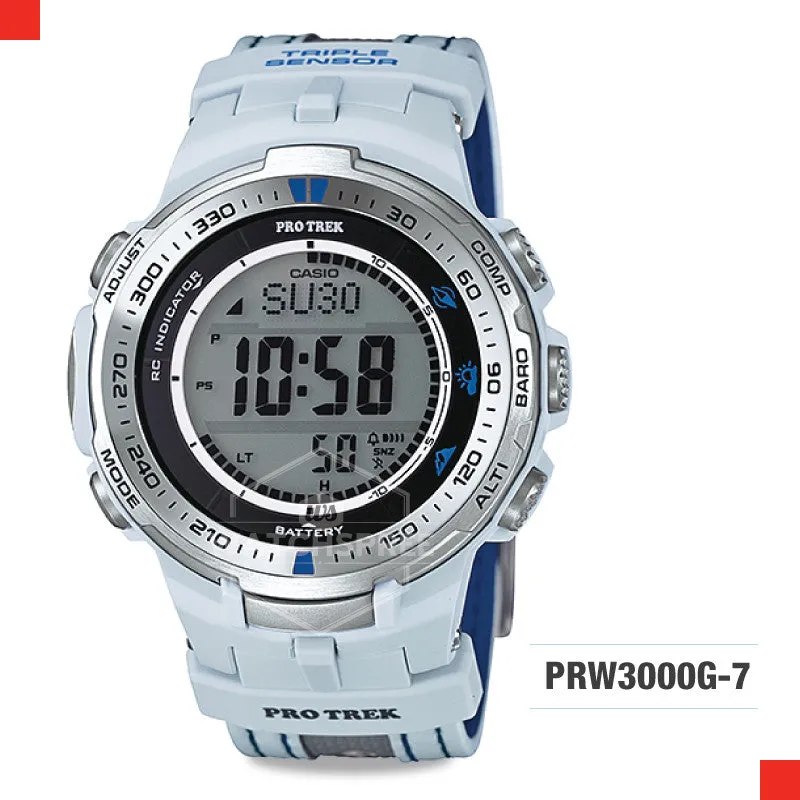 Casio Pro Trek Triple Sensor Version 3 Tough Solar Watch PRW3000G-7D