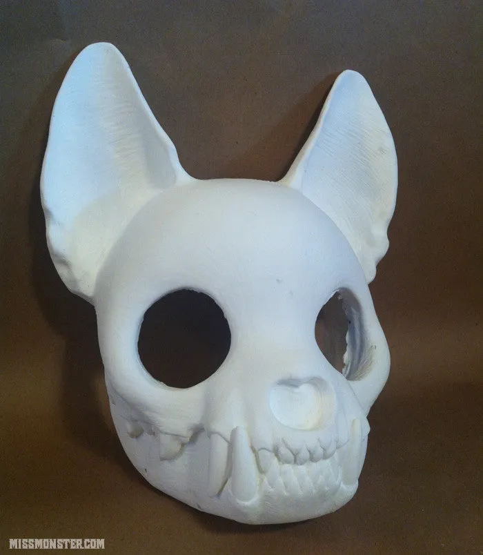 CAT SKULL MASK BLANK- PRE-ORDER