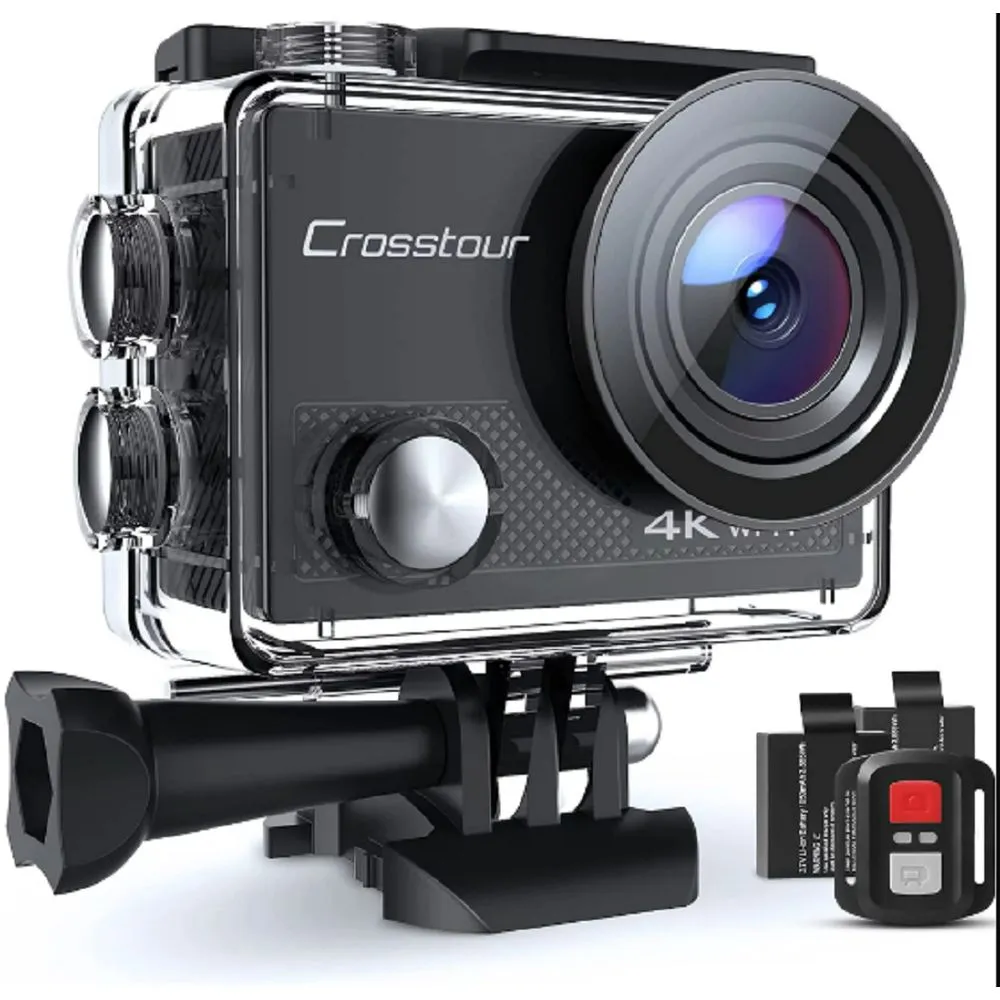 Crosstour CT9000 Sports Action Camera 4K 16MP WiFi 40M with Remote Control IP68