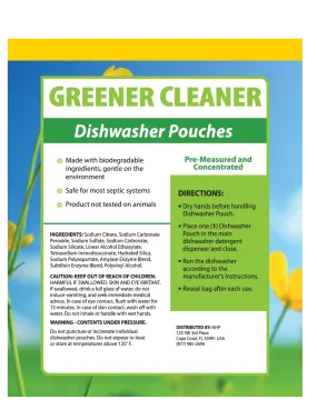 Dr. Mercola Greener Cleaner Dishwasher Pods 24 pcs