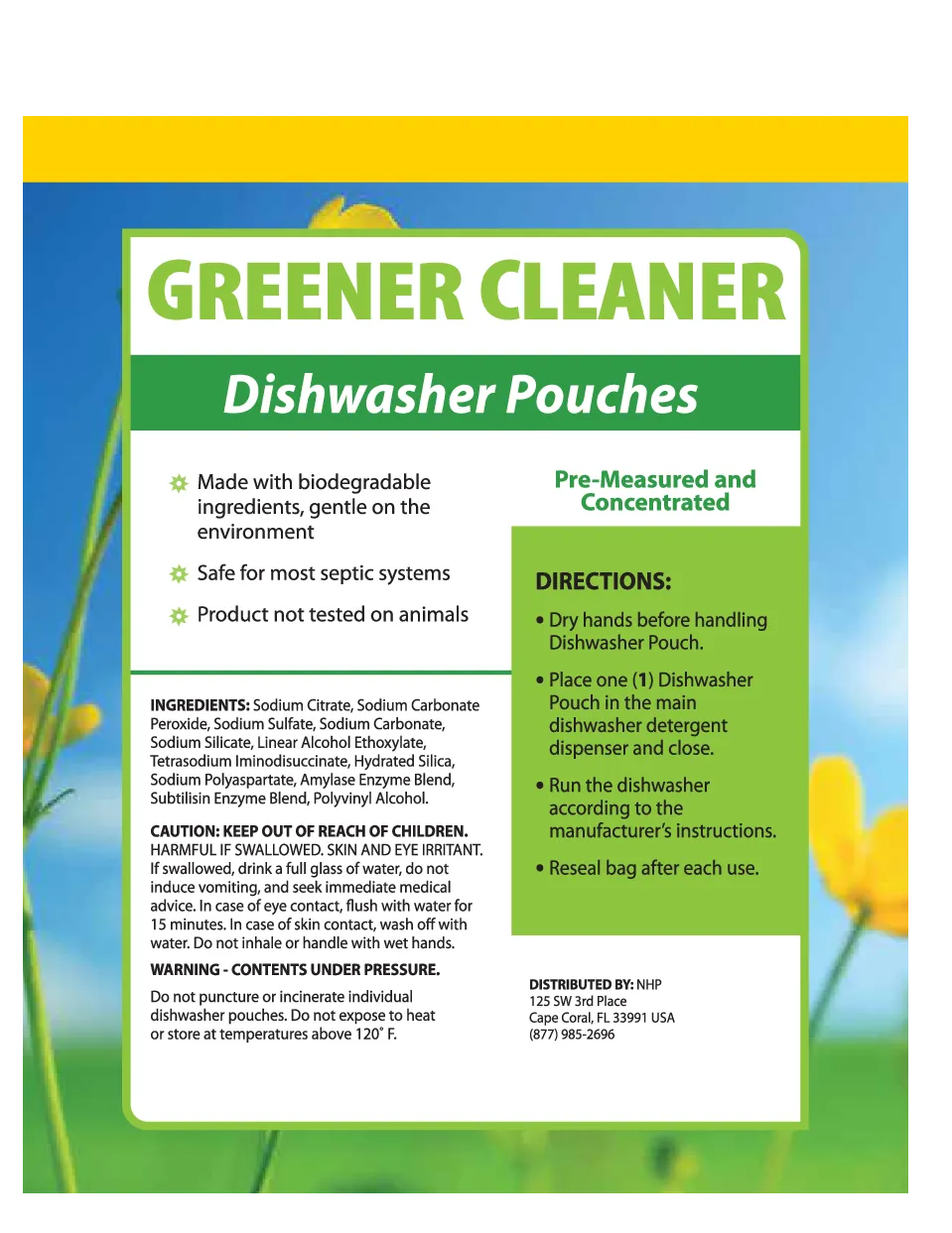 Dr. Mercola Greener Cleaner Dishwasher Pods 24 pcs