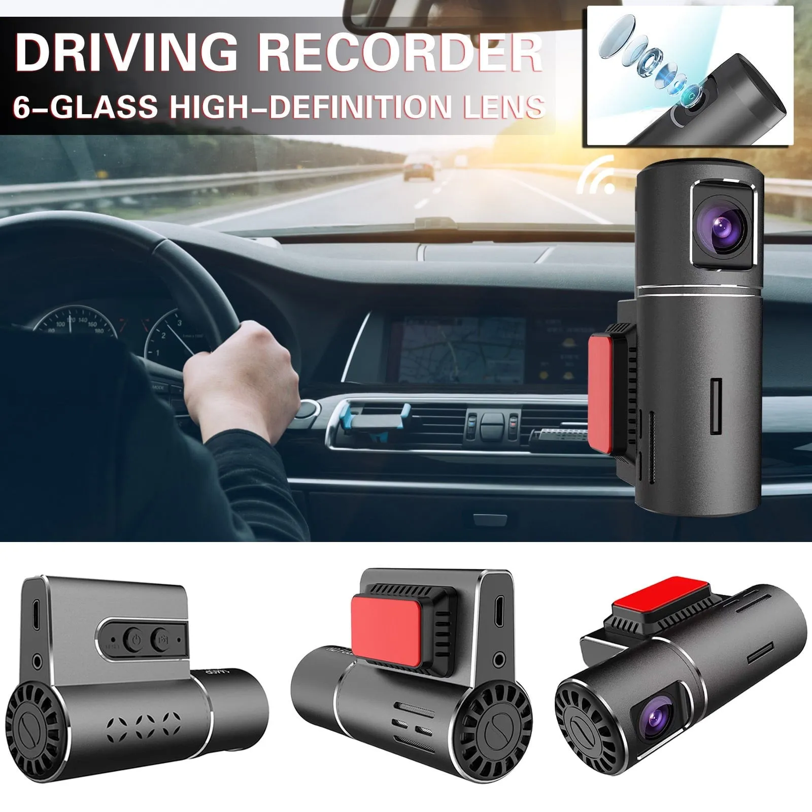 everyday Nsxcdh Driving Recorder 360 Navigation Dedicated USB Driving Recorder 1080p Loop Recording, Recording, And Photos