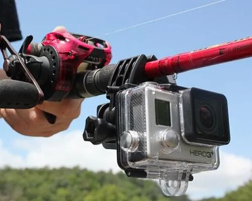 GoPro Sportsman Fishing Rod Gun Rifle Mount for Hero Camera - Black