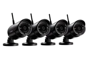 HD 720p Outdoor Wireless Security Cameras, 135ft Night Vision (4-pack)