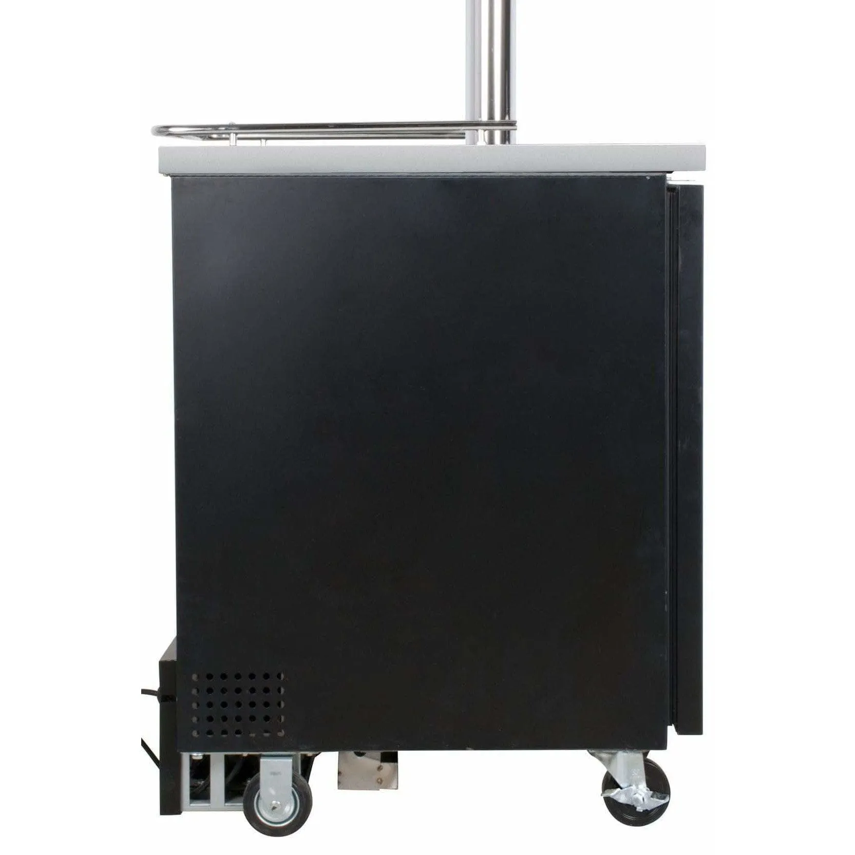 Kegco 24" Wide Kombucha Four Tap Black Kegerator KOMC1B-4