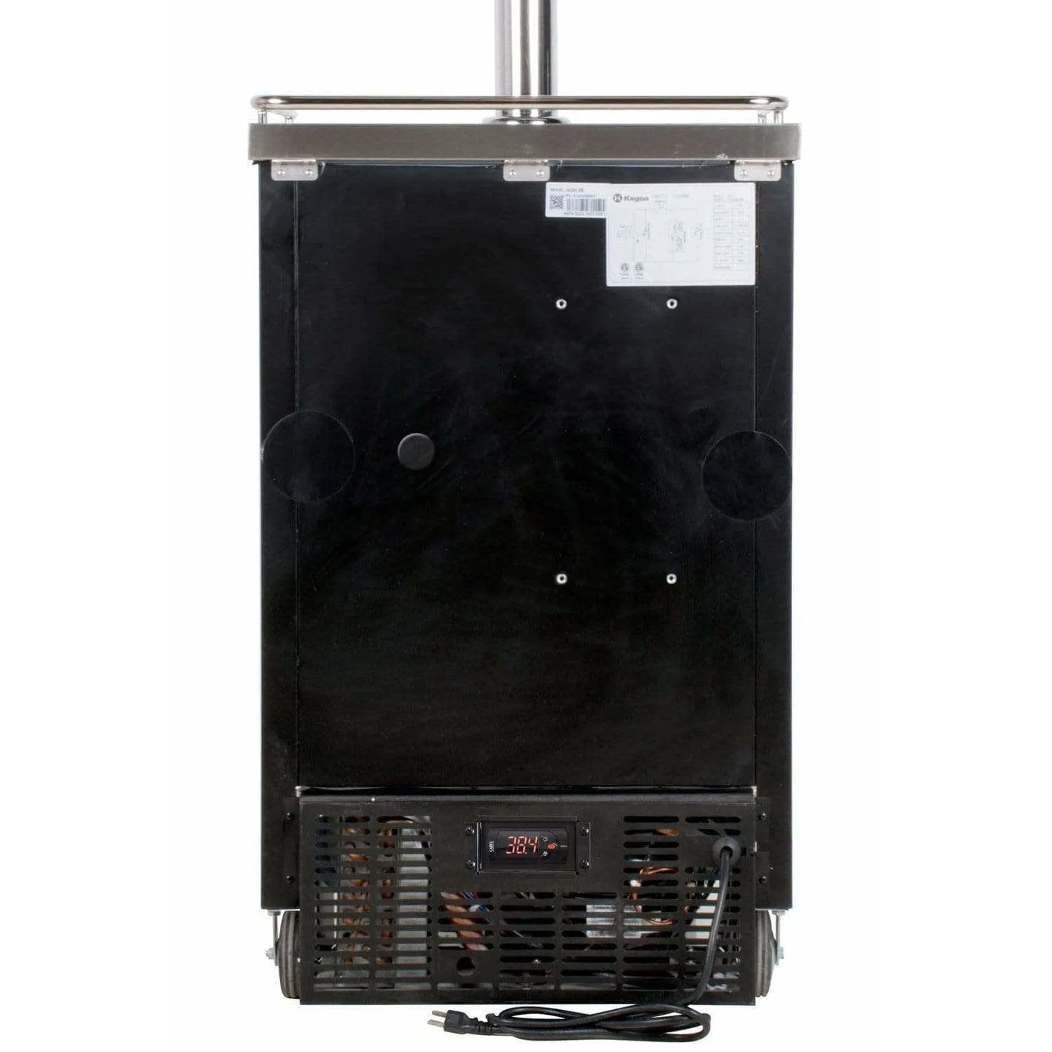 Kegco 24" Wide Kombucha Four Tap Black Kegerator KOMC1B-4