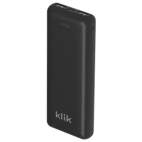 Klik 20000Mah Powerbank - Black