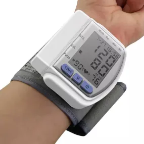 LCD Digital Automatic Wrist Cuff Blood Pressure Monitor