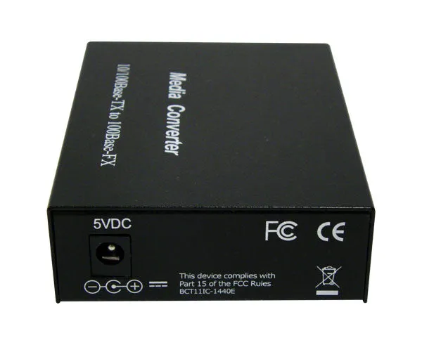 Media Converter, Multimode, Fast Ethernet, 2K, RJ45-ST, 10/100Mbps Ethernet