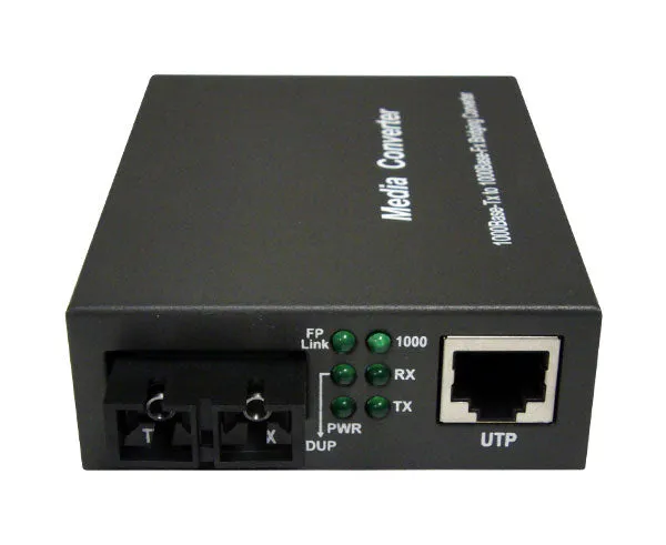 Media Converter, MultiMode, Pure Gigabit Ethernet, 500M, RJ45-Duplex SC