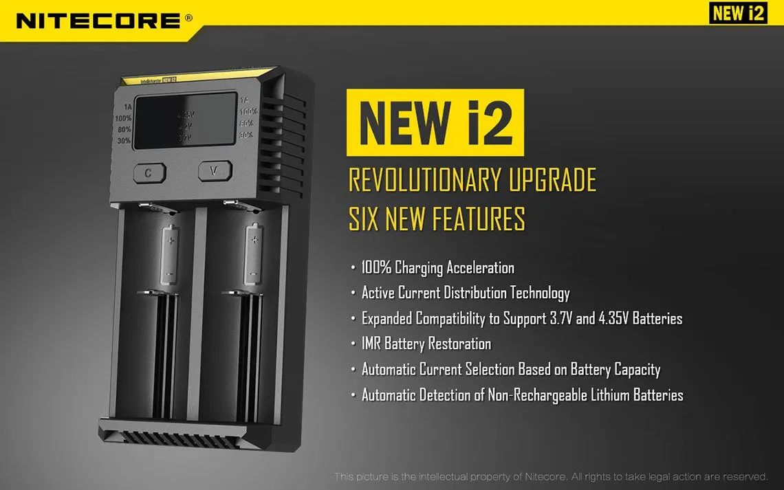 Nitecore NEW i2 Intellicharger  - 2016 Version