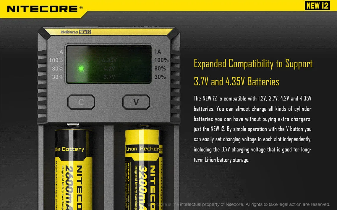 Nitecore NEW i2 Intellicharger  - 2016 Version