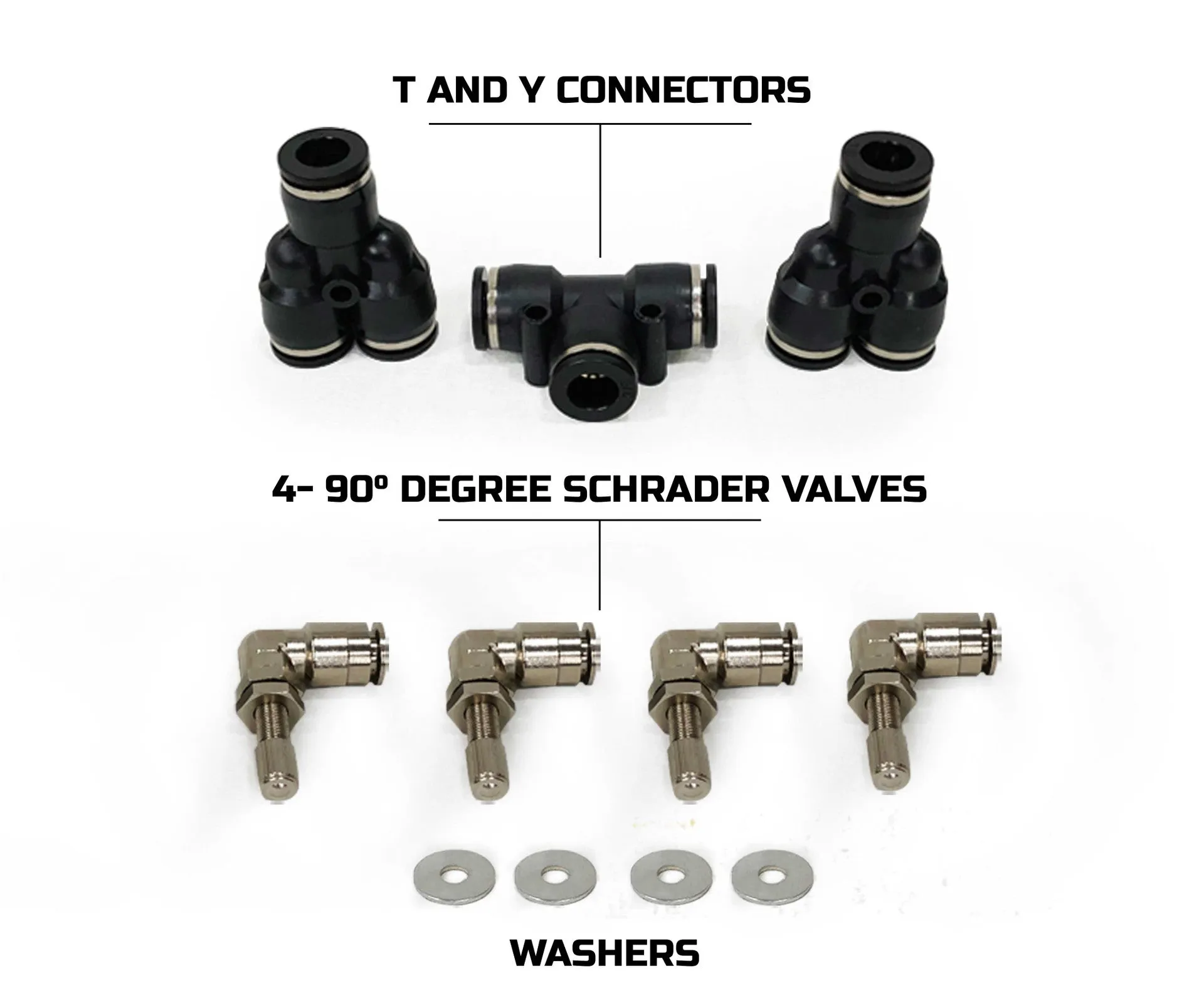 Overland Vehicle Systems 4 Tire Inflation System - Jeep Gladiator JT Engine Bay Passenger Side