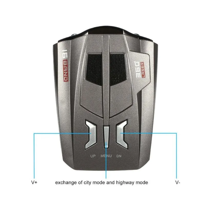 Radar Detector Mobile Speedometer V9