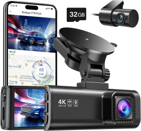 REDTIGER Dash Cam Front Rear