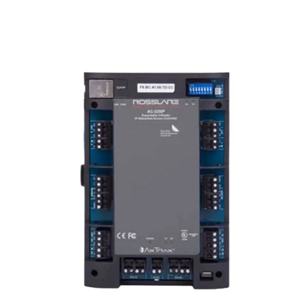 Rosslare - AC225 - Expandable Networked Access Control Panel - DIN Housing - 2 Readers - RS-485 - 30K Users - 20K Event History - 12VDC