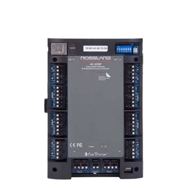 Rosslare - AC425 - Expandable Networked Access Control Panel - DIN Housing - 4 Readers - RS-485 - 30K Users - 20K Event History - 12VDC