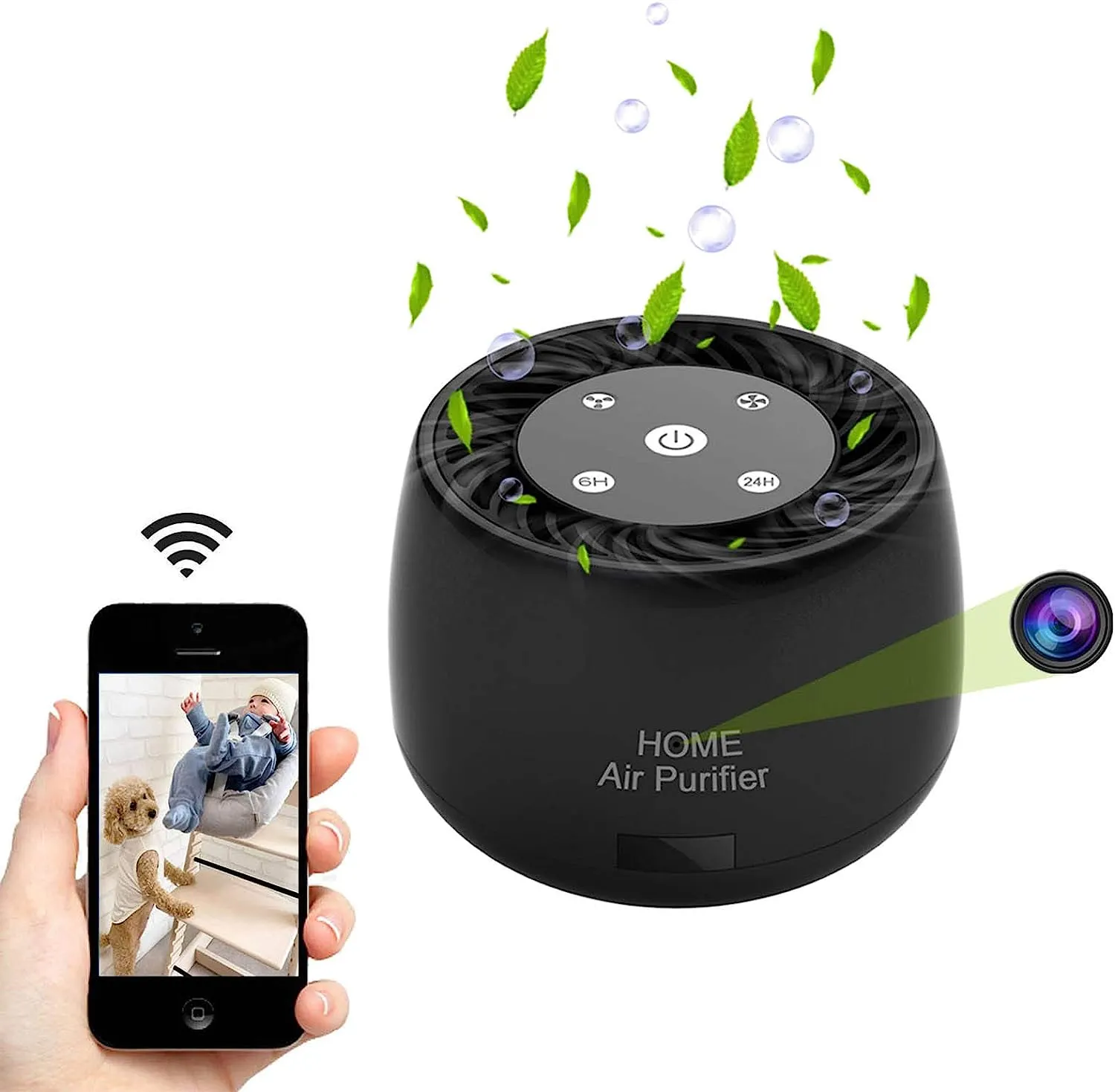 [Tuya Series] 1080P HD WiFi Streaming Nanny Cam Air Purifier