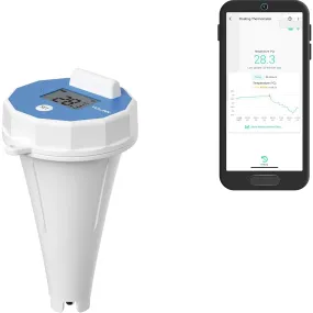 YoLink Smart Pool Floating Thermometer, 1/4 Mile Range, 5  Years Battery Life, Emails, Text, App Alerts, Alexa, IFTTT. Pool, Hot Tub, Fish Tank. Hub Required!