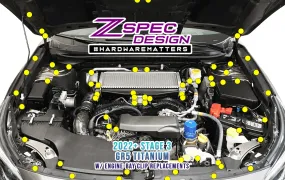 ZSPEC "Stage 3" Dress Up Bolts® Fastener Kit for '22  Subaru WRX & Legacy, Titanium